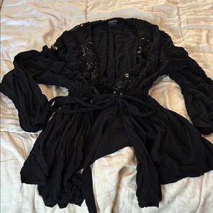 Torrid cardigan with tie waist